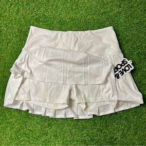 Women's White Tennis Skort